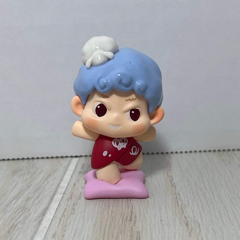WOW TOY NIMOO Good Night Party Series Mini Beans Figure Pillow Blue Red Purple
